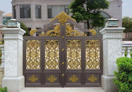 安誠(chéng)庭院鋁藝大門(mén)的安裝工藝