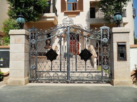 廠家訂做別墅鐵藝門T01庭院門
